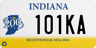 IN license plate 101KA