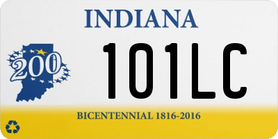 IN license plate 101LC