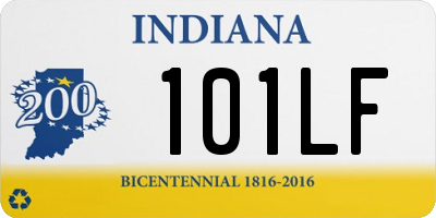 IN license plate 101LF