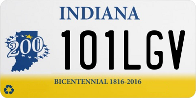 IN license plate 101LGV