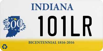 IN license plate 101LR