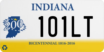 IN license plate 101LT