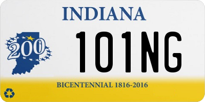 IN license plate 101NG