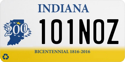 IN license plate 101NOZ
