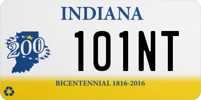 IN license plate 101NT
