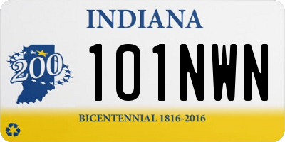 IN license plate 101NWN