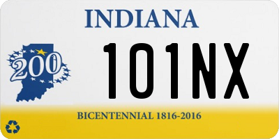 IN license plate 101NX