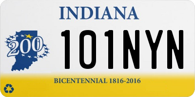 IN license plate 101NYN