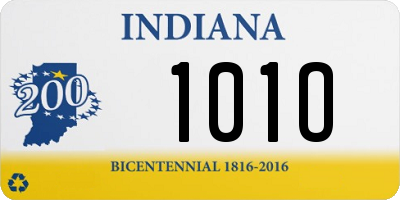 IN license plate 101O