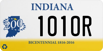 IN license plate 101OR