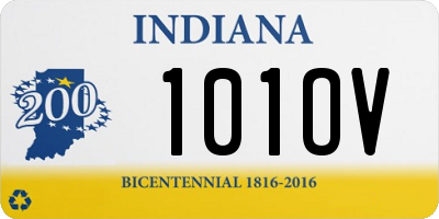 IN license plate 101OV