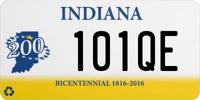 IN license plate 101QE