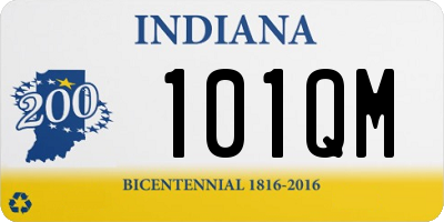 IN license plate 101QM