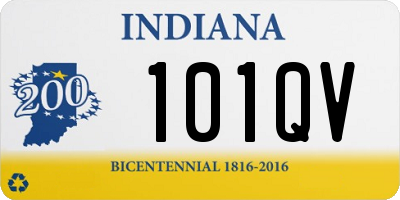 IN license plate 101QV