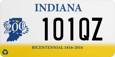 IN license plate 101QZ