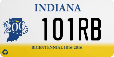 IN license plate 101RB