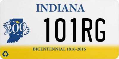 IN license plate 101RG