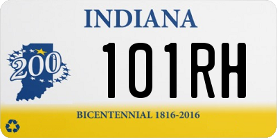 IN license plate 101RH