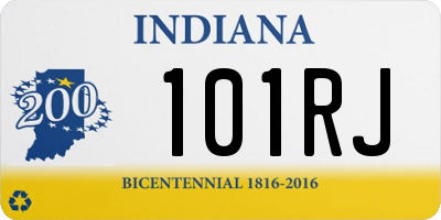 IN license plate 101RJ