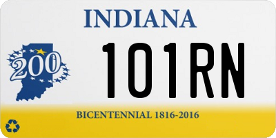 IN license plate 101RN