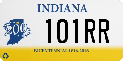 IN license plate 101RR