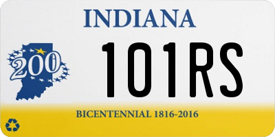 IN license plate 101RS