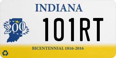 IN license plate 101RT