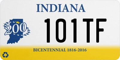 IN license plate 101TF