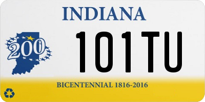 IN license plate 101TU