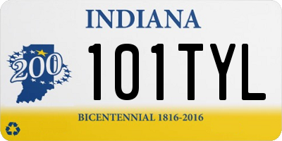 IN license plate 101TYL