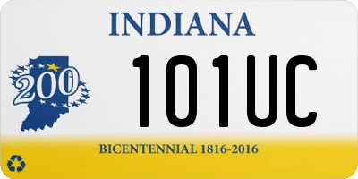 IN license plate 101UC