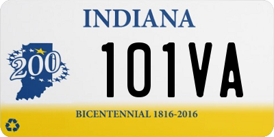 IN license plate 101VA