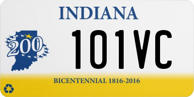 IN license plate 101VC