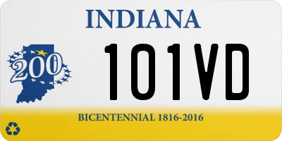 IN license plate 101VD