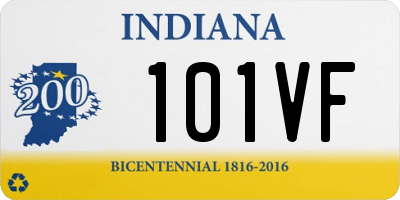 IN license plate 101VF