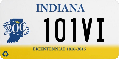 IN license plate 101VI