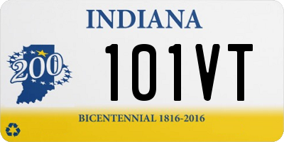 IN license plate 101VT