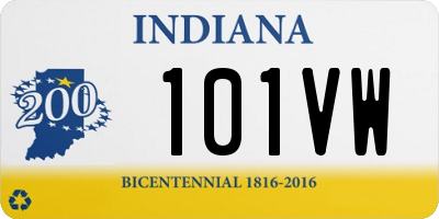 IN license plate 101VW