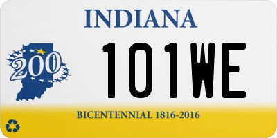 IN license plate 101WE