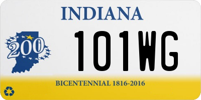 IN license plate 101WG