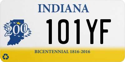 IN license plate 101YF