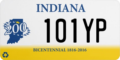 IN license plate 101YP