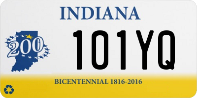 IN license plate 101YQ