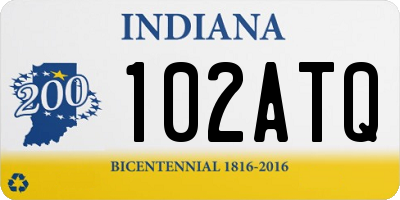 IN license plate 102ATQ