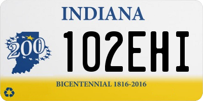 IN license plate 102EHI