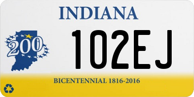 IN license plate 102EJ