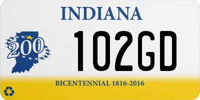 IN license plate 102GD
