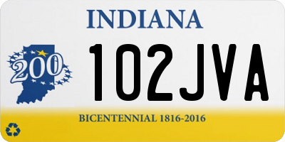 IN license plate 102JVA