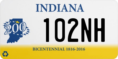 IN license plate 102NH