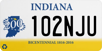 IN license plate 102NJU